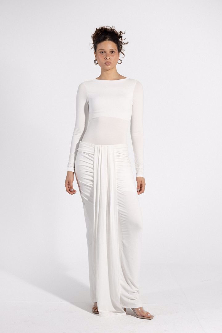 Long Skirt - White